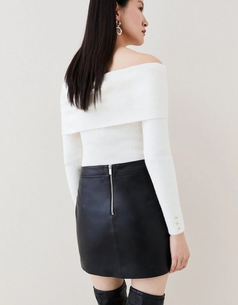 Leather Mini Skirt