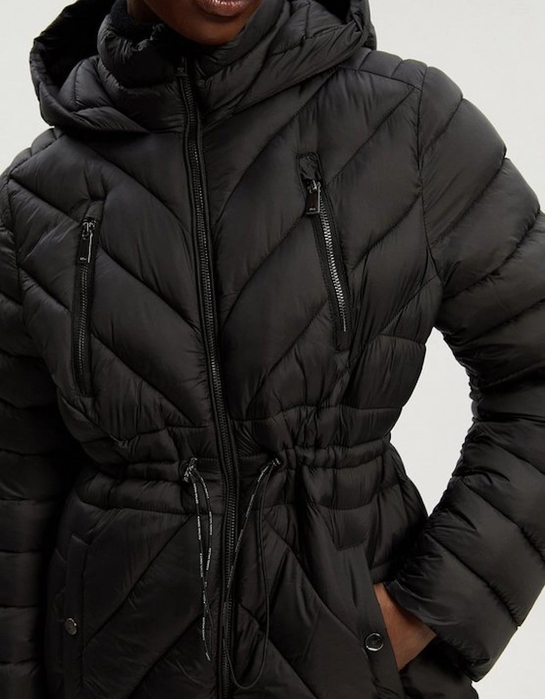 Lightweight Knee Length Packable Coat
