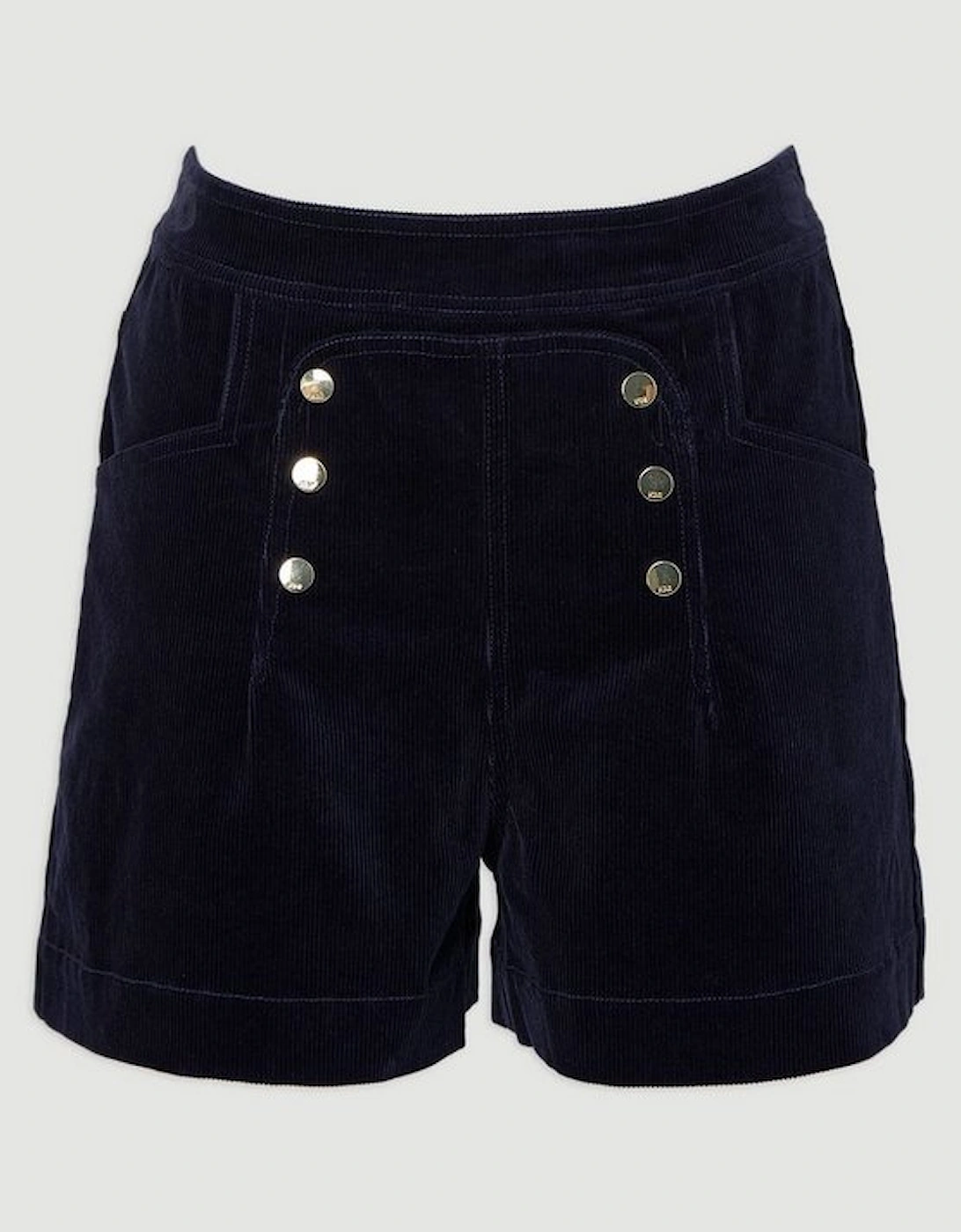 Stretch Cord Button Detail Short