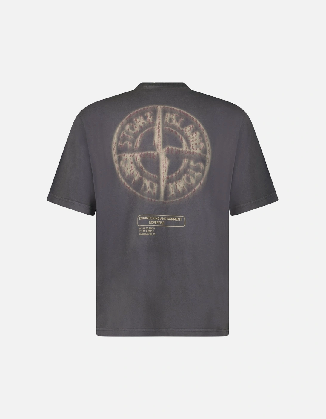 Bleeding Numbers Compass Print T-Shirt Grey, 3 of 2