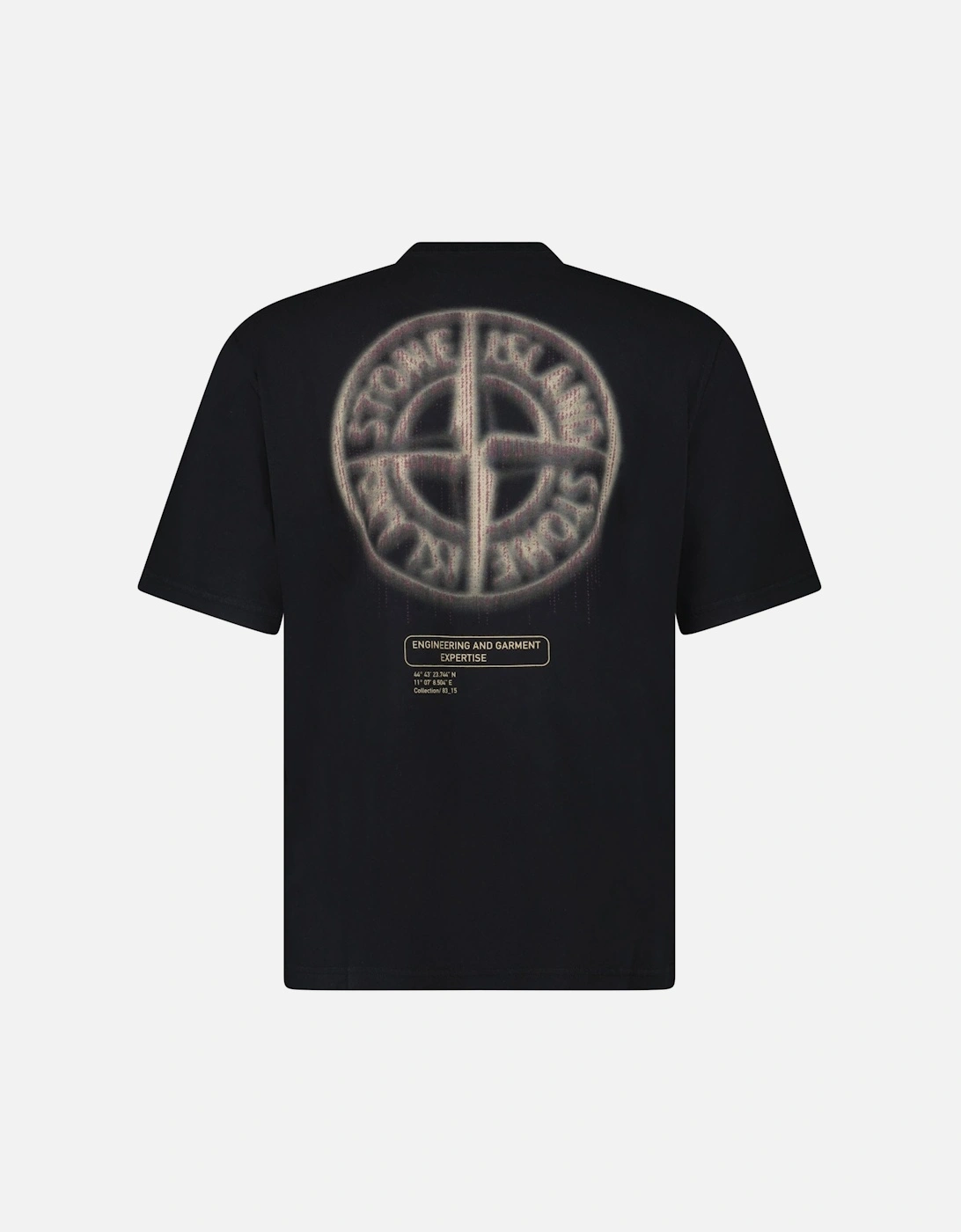 Bleeding Numbers Compass Print T-Shirt Black, 3 of 2
