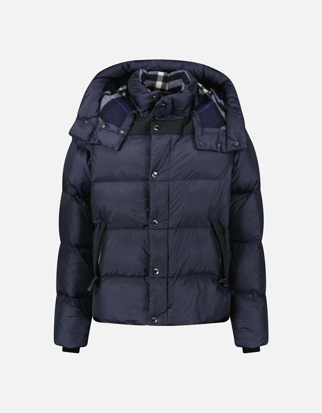 'Leeds' Detachable Sleeve Hooded Down Jacket Navy, 10 of 9
