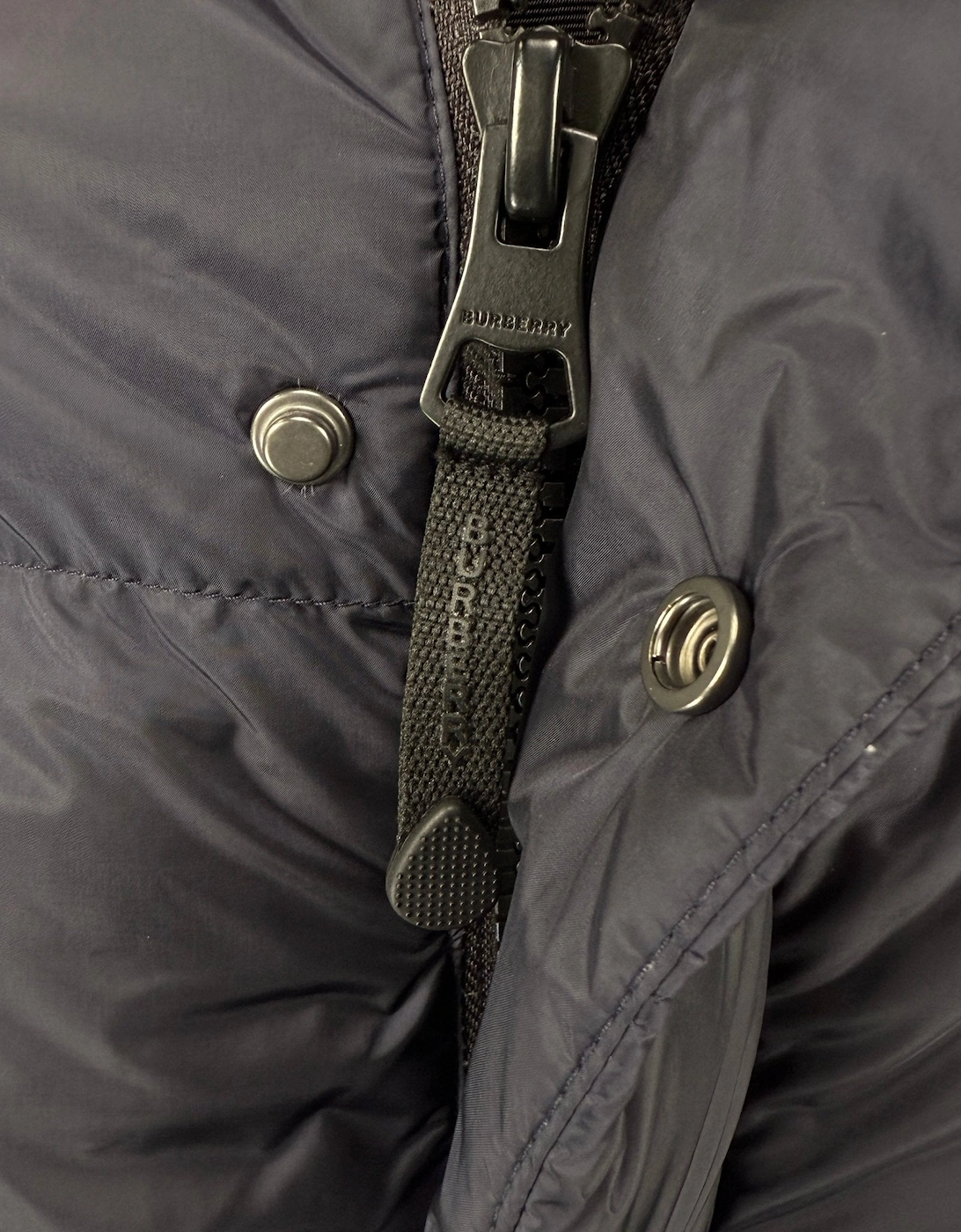 'Leeds' Detachable Sleeve Hooded Down Jacket Navy
