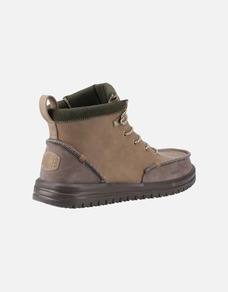HEYDUDE Bradley Tumbled Classic Polyurethane Men's Nut Ankle Boots