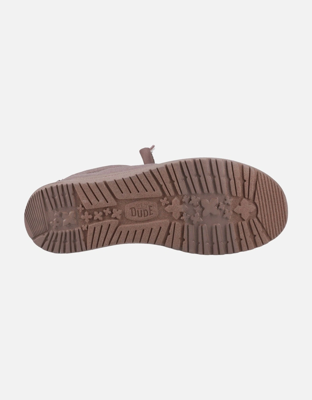 HEYDUDE Wally Stretch Canvas Cotton Men's Deep Taupe Moccasins Shoes