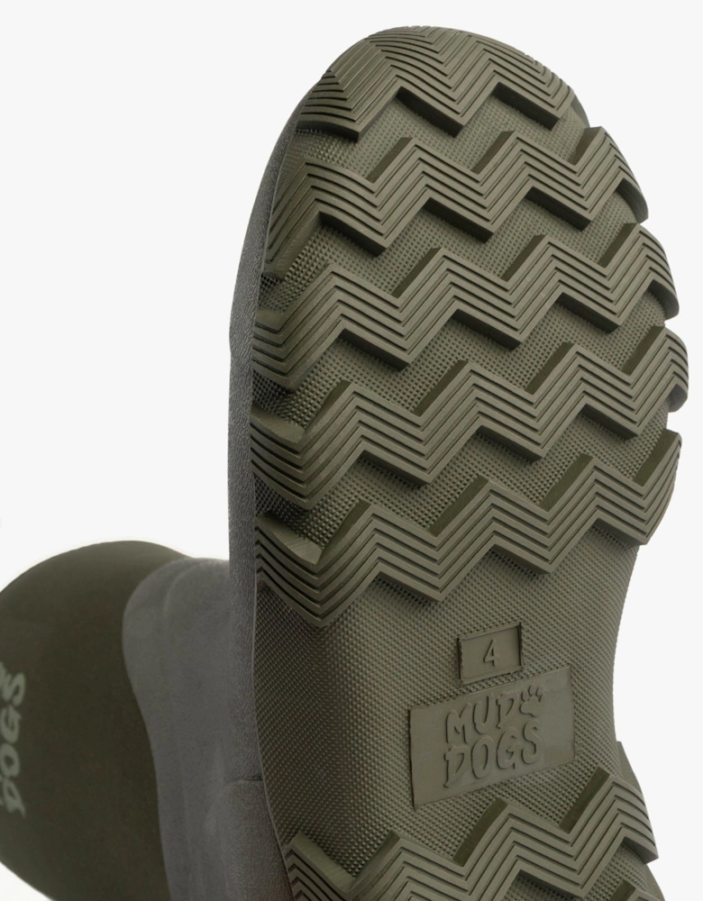 RUTLAND MID Unisex Neoprene Wellington Boots Olive