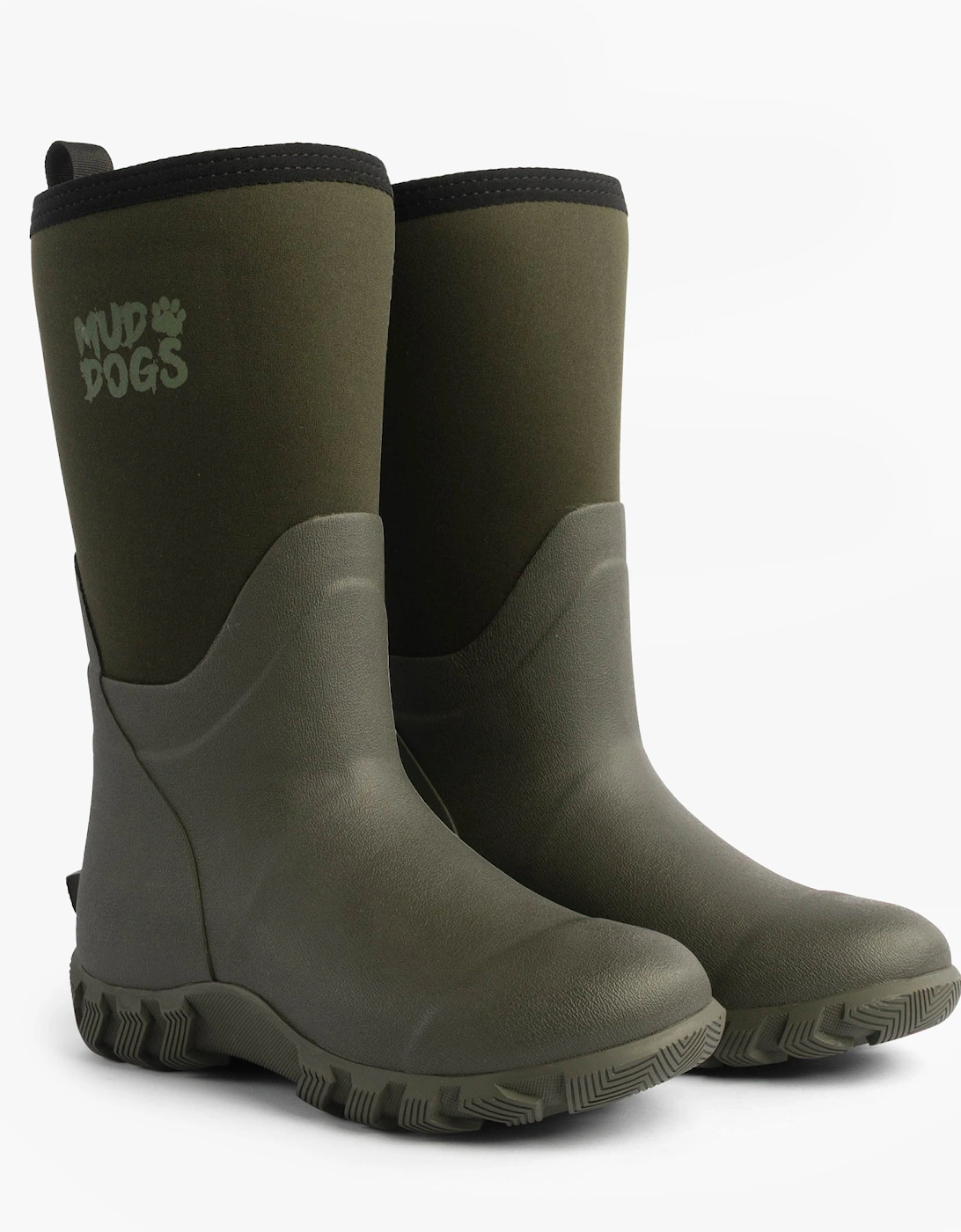 RUTLAND MID Unisex Neoprene Wellington Boots Olive