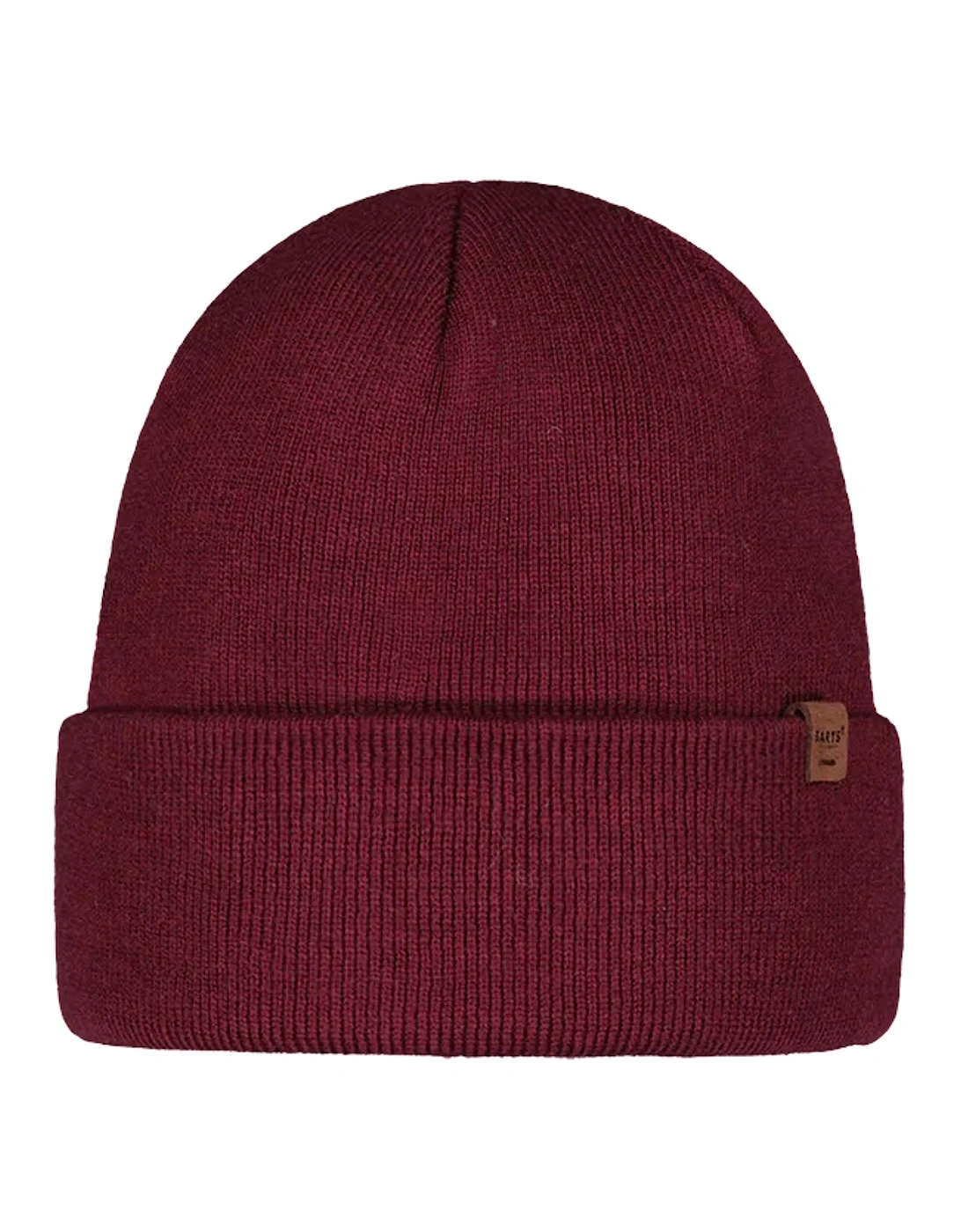 Barts Men's Red Willes Cuffed Stretchy Beanie Hat - Size One Size