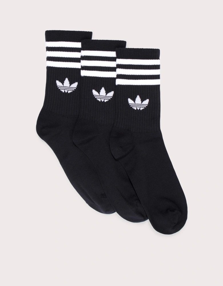 3 Stripes Pack Crew Socks