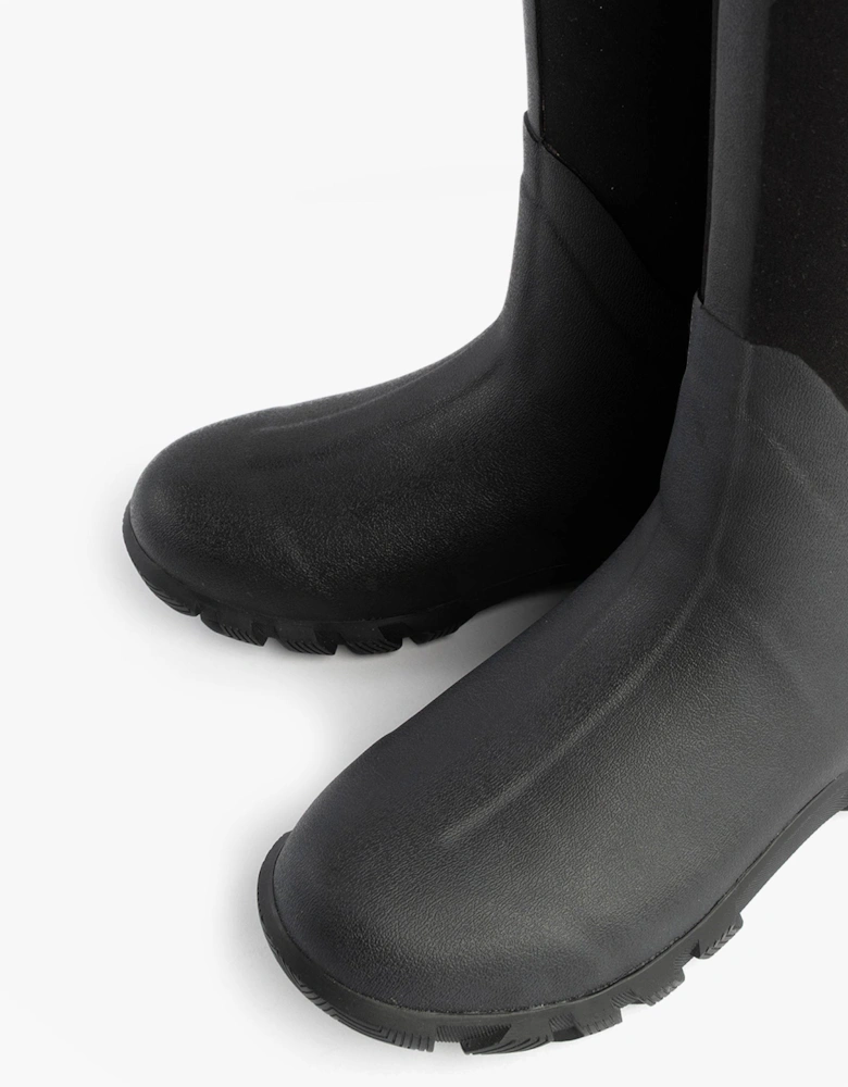 RUTLAND TALL Neoprene Wellington Boots Black