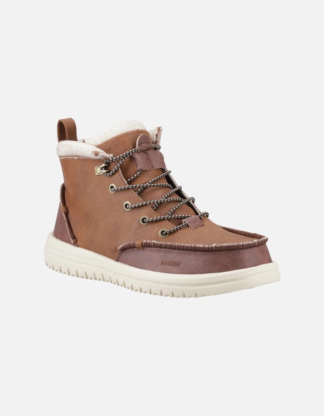 HEYDUDE Bradley Tumbled Classic Synthetic Men's Cognac/Multi Ankle Boots, 6 of 5