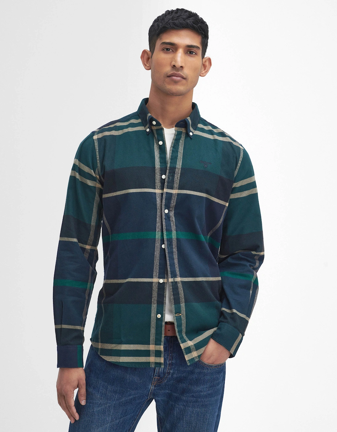 Iceloch Tailored Mens Shirt - Green Loch, 6 of 5