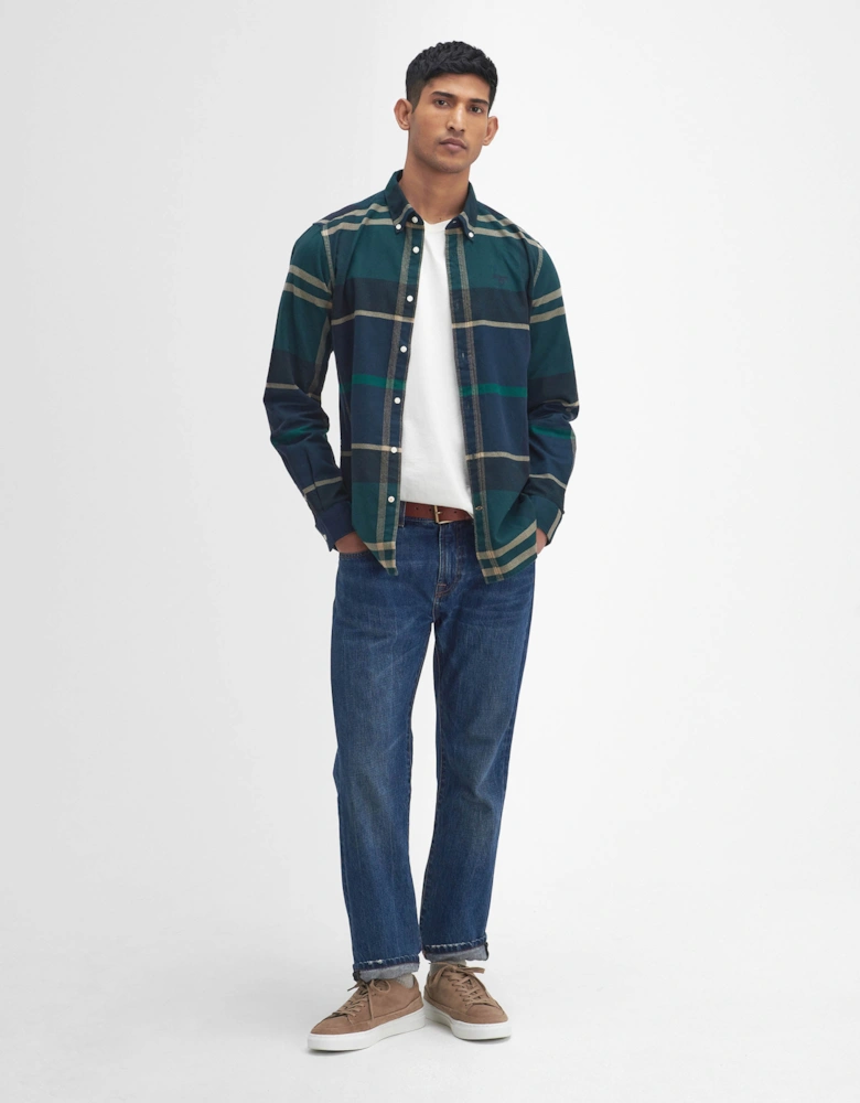 Iceloch Tailored Mens Shirt - Green Loch