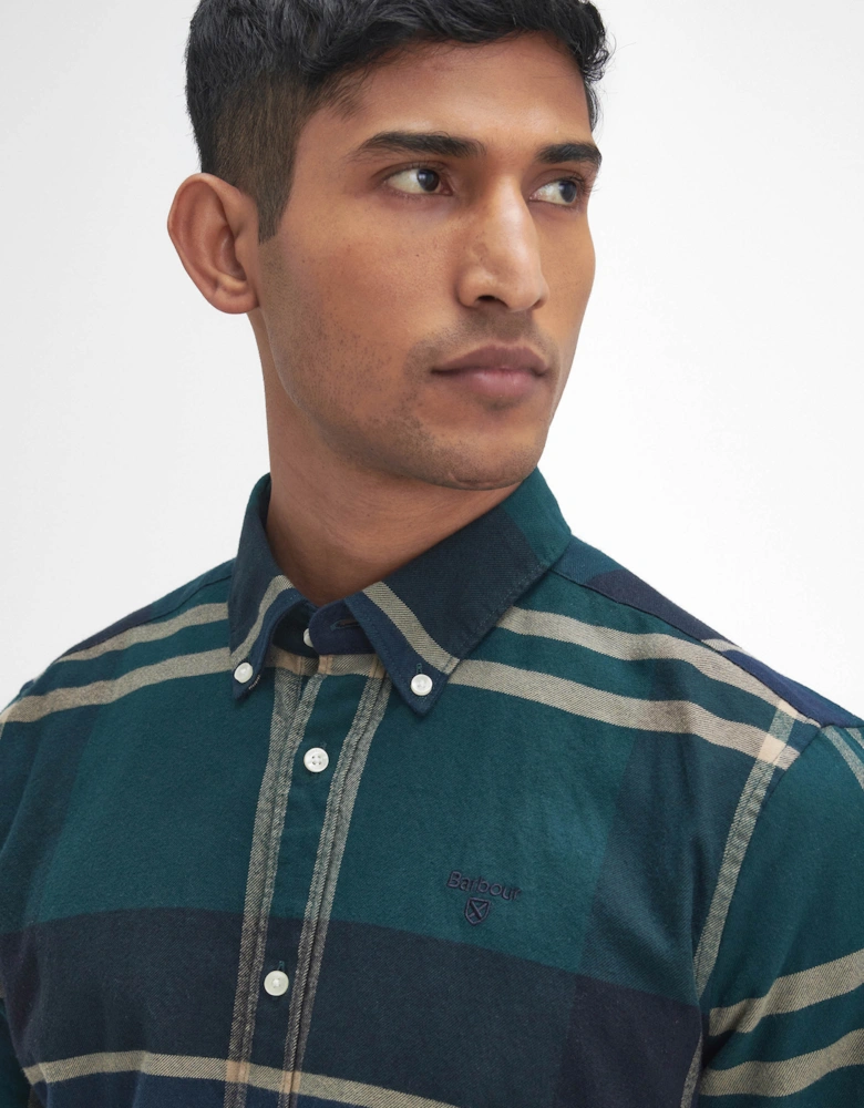 Iceloch Tailored Mens Shirt - Green Loch