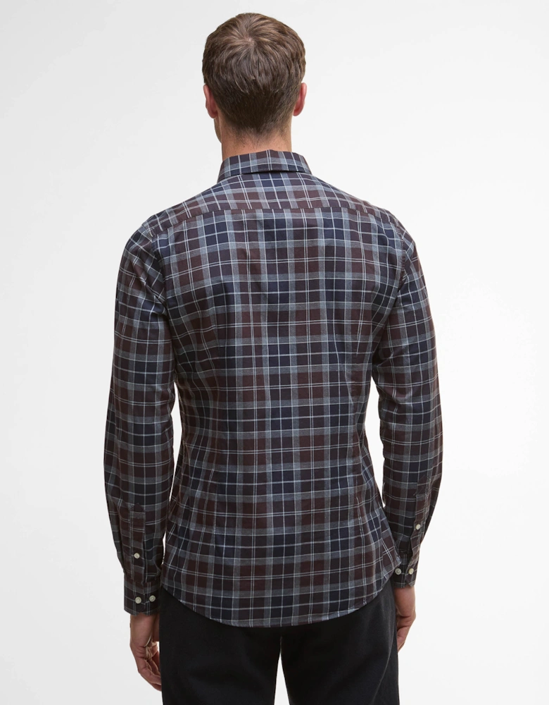 Wetherham Tailored Mens Shirt - Midnight Oak Tartan