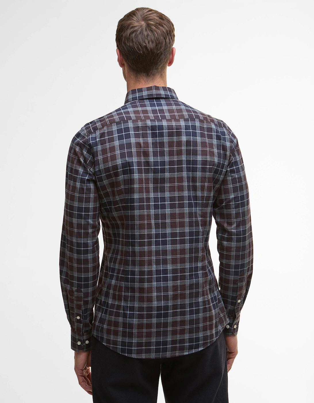 Wetherham Tailored Mens Shirt - Midnight Oak Tartan
