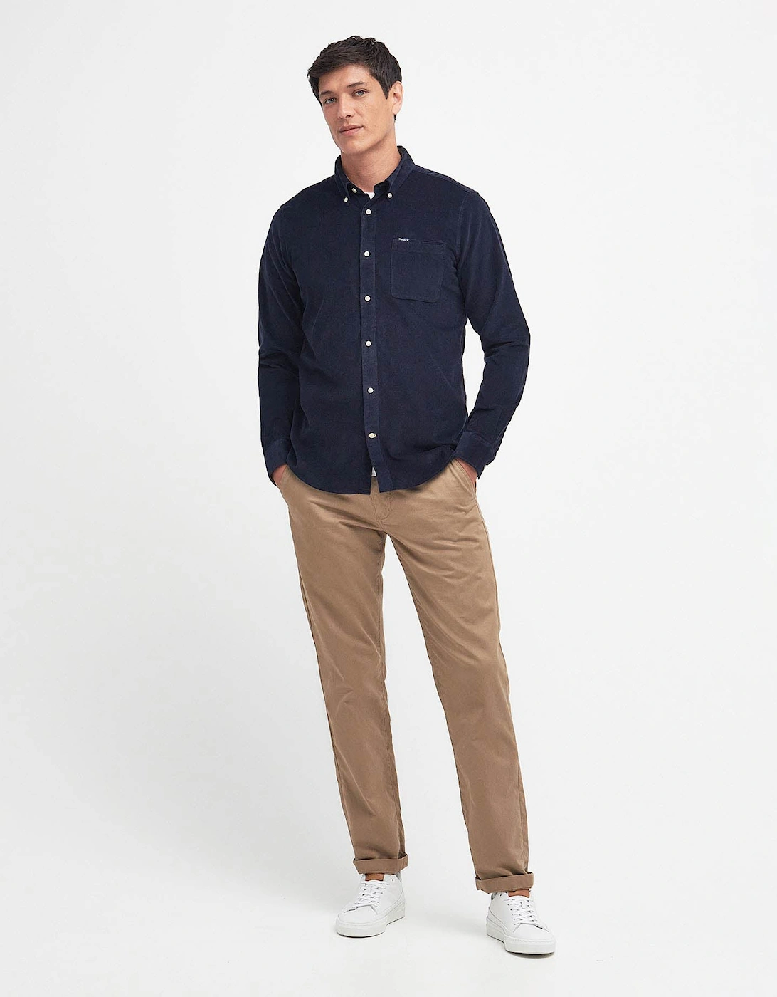 Ramsey Tailored Mens Shirt - Navy