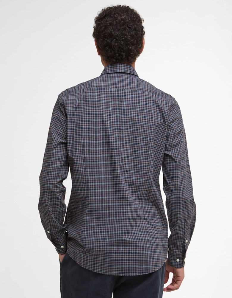 Lomond Tailored Mens Shirt - Midnight Oak Tartan