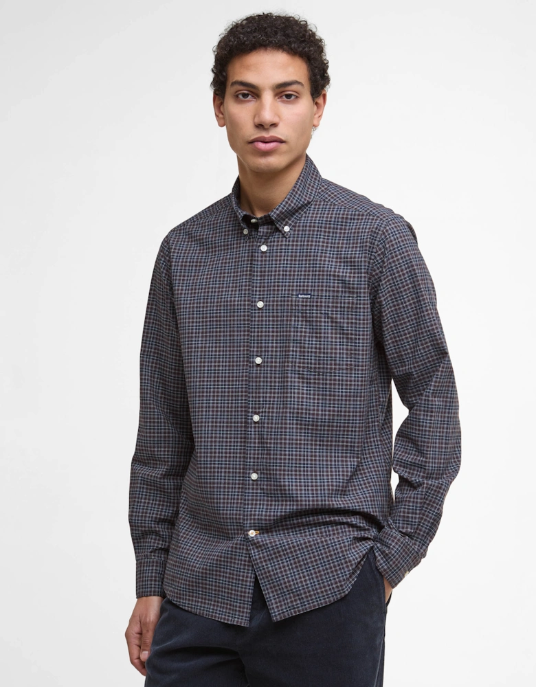Lomond Tailored Mens Shirt - Midnight Oak Tartan