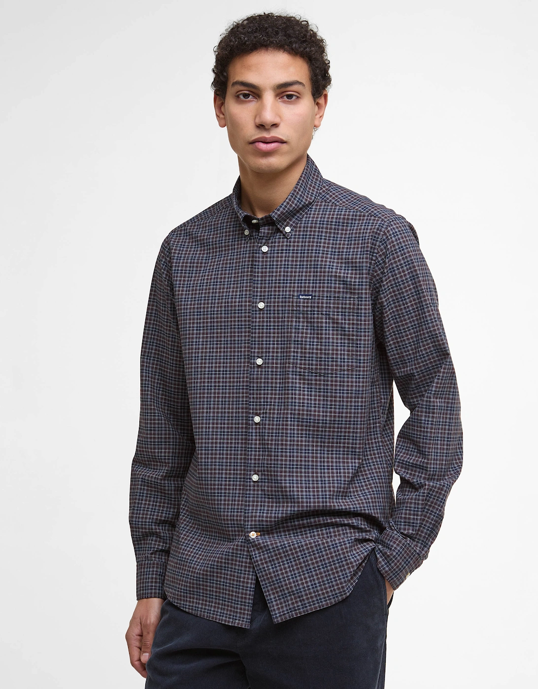 Lomond Tailored Mens Shirt - Midnight Oak Tartan, 6 of 5