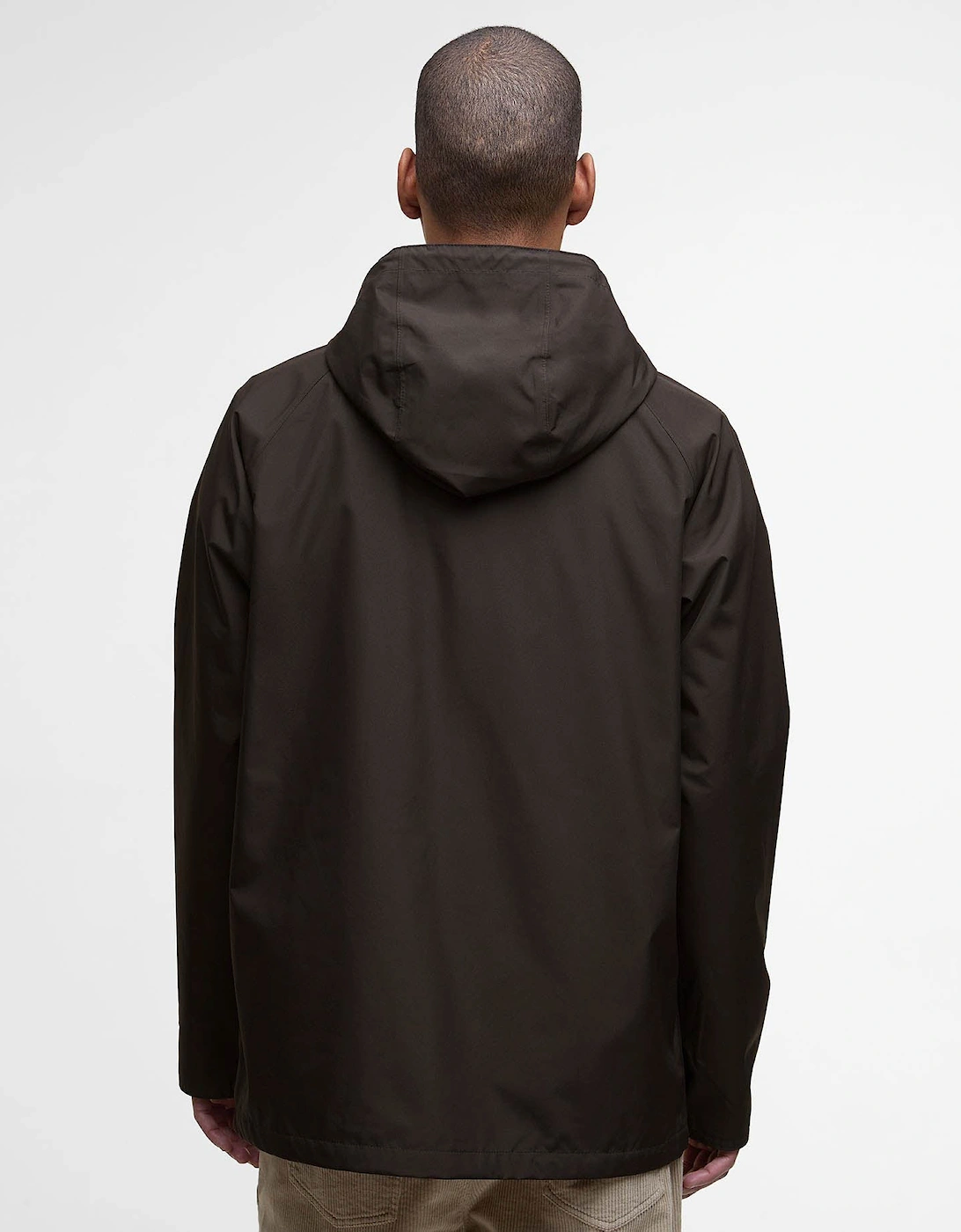 Hooded Domus Mens Waterproof Jacket - Black Oak