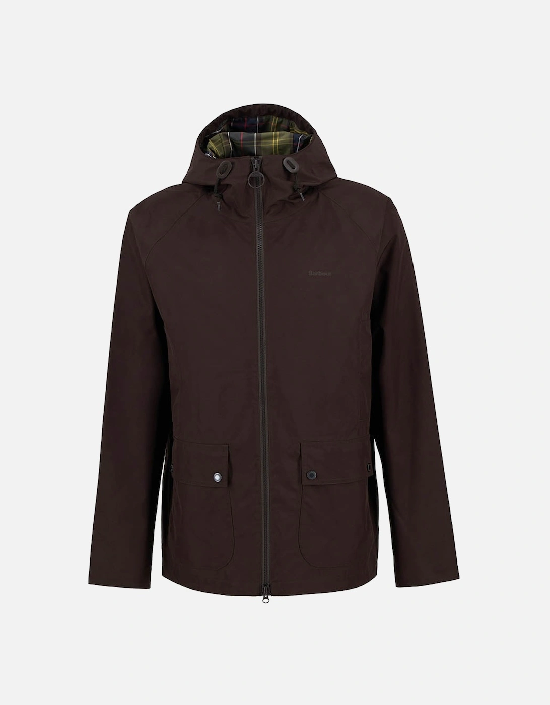 Hooded Domus Mens Waterproof Jacket - Black Oak