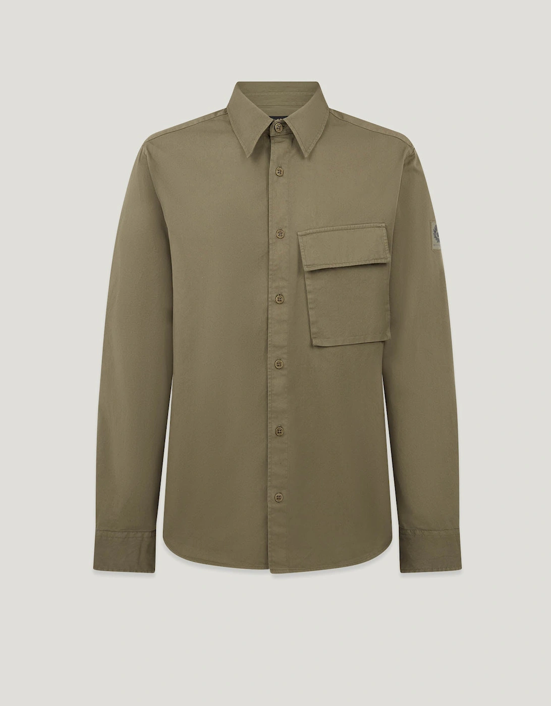 Scale Mens Shirt - True Olive, 4 of 3