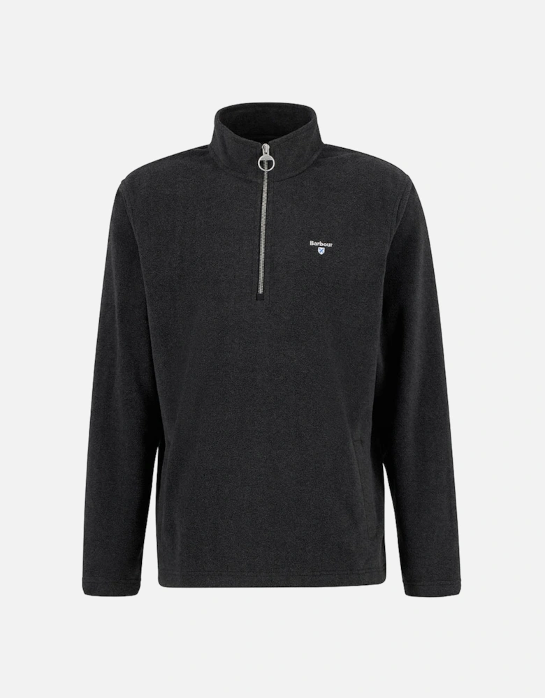 Essentials Mens Half Zip Fleece - Charcoal Marl