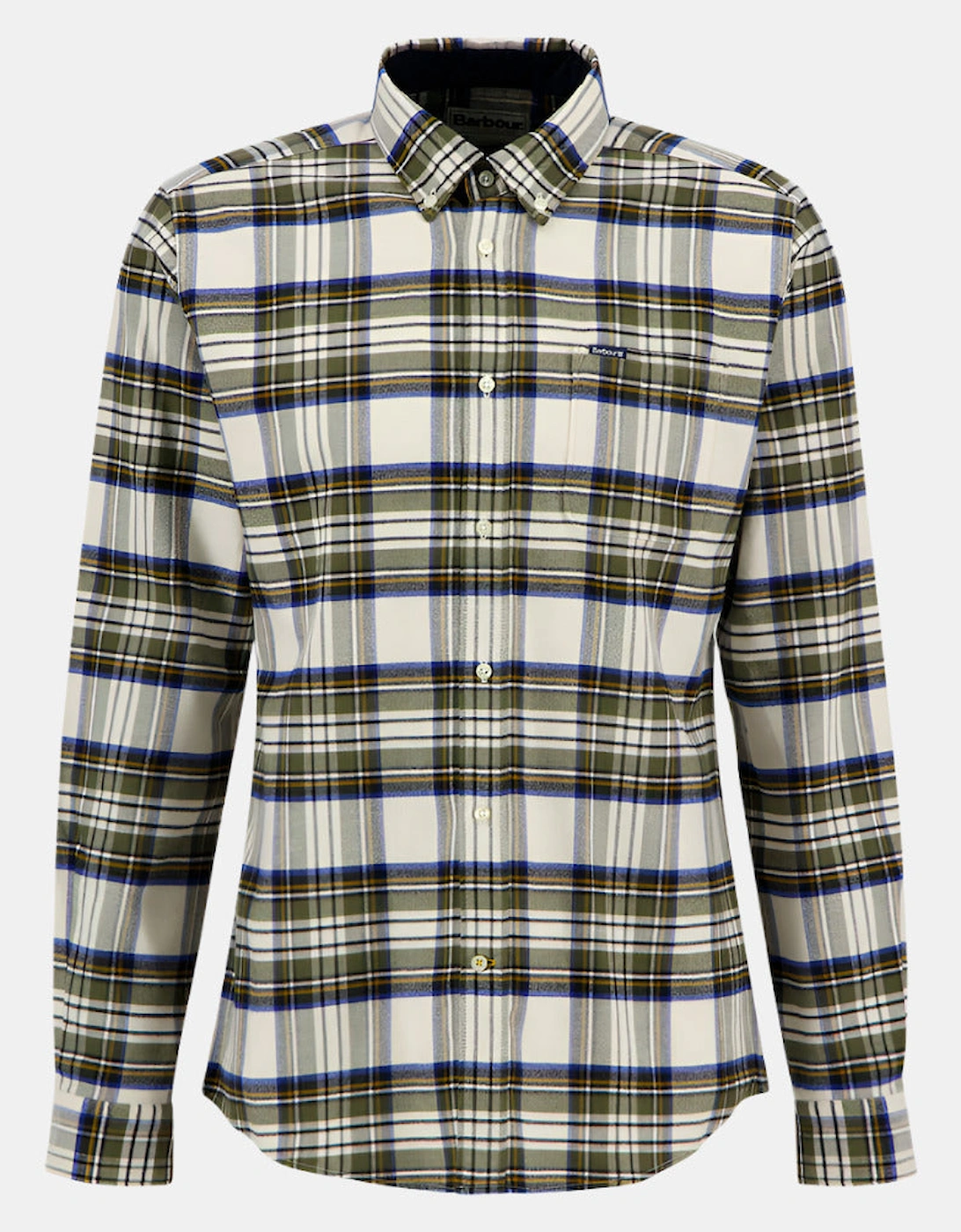 Ronan Tailored Check Mens Shirt - Ecru Marl, 2 of 1