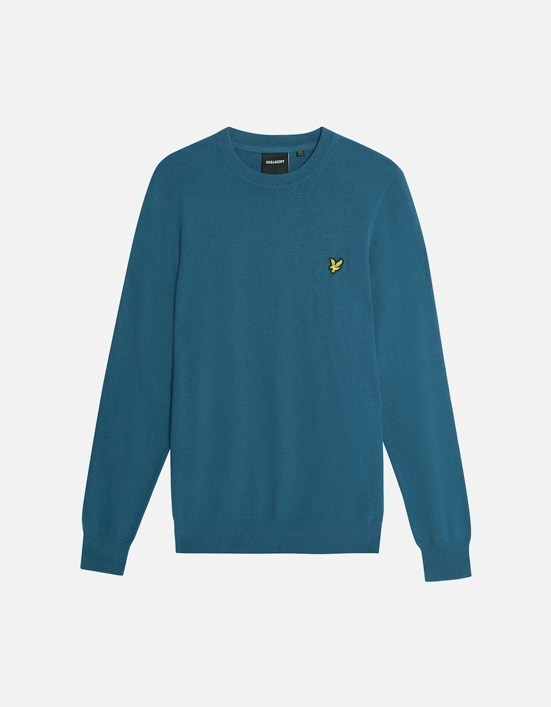 Lyle & Scott Cotton Merino Mens Crew Neck Jumper - X862 Deep Water