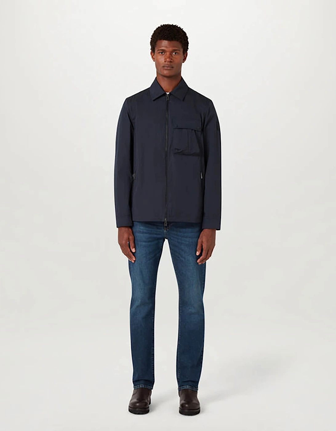 Drome Mens Overshirt - Dark Ink
