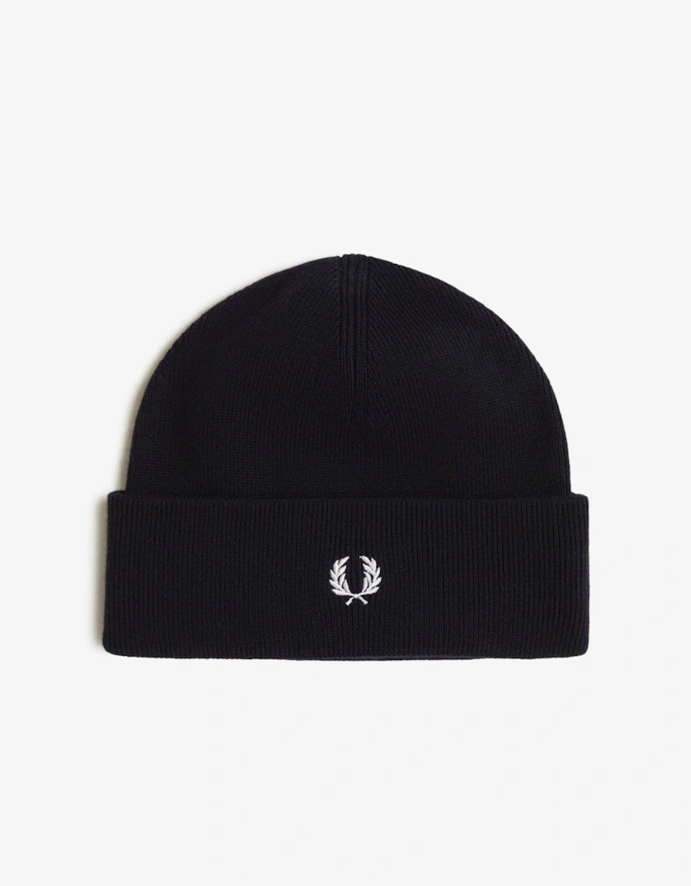 Mens Classic Beanie - Navy/Snow White T05
