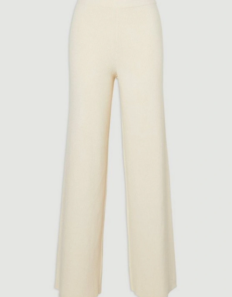 Relaxed Rib Knitted Trouser