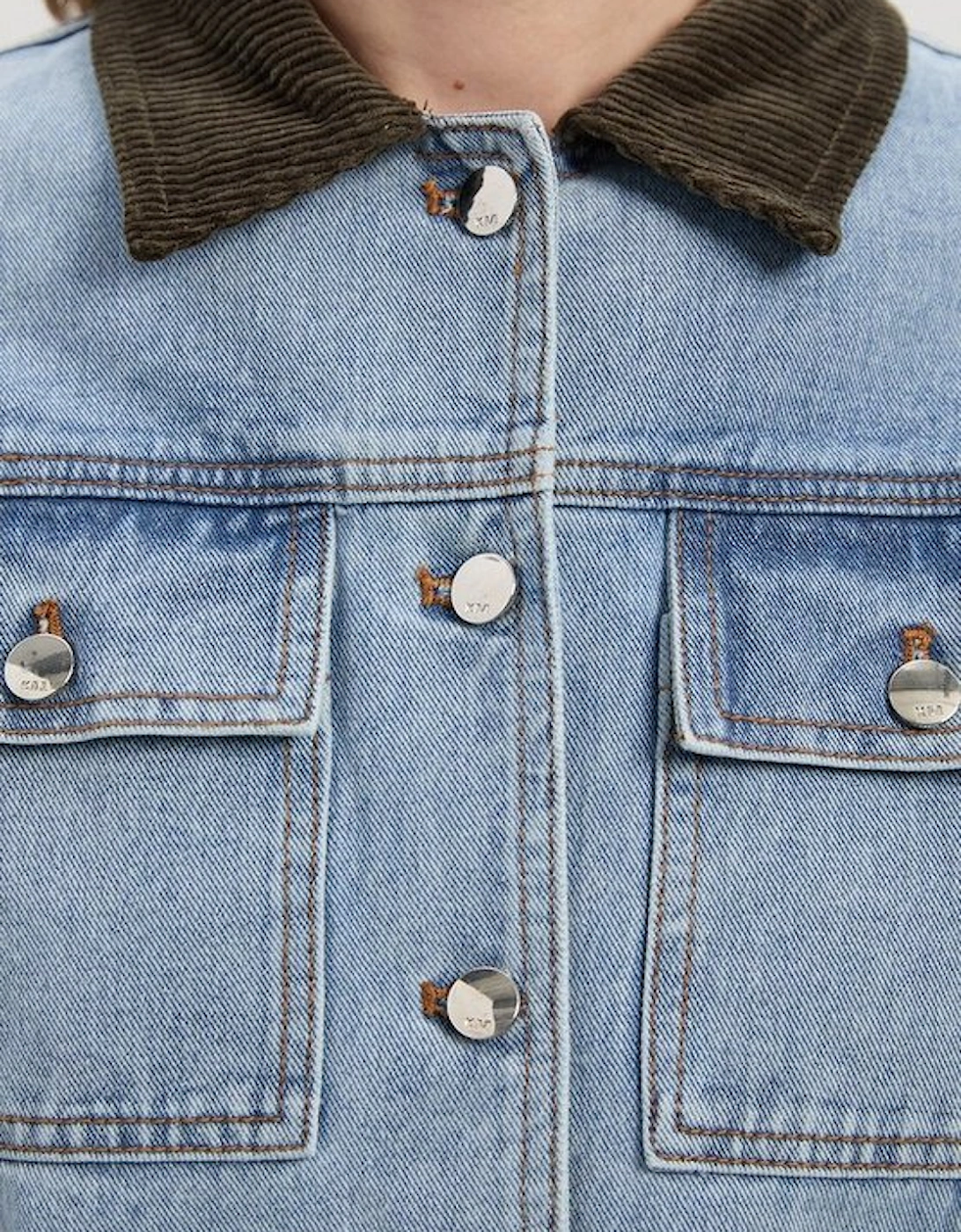 Denim and Cord Mix Jacket