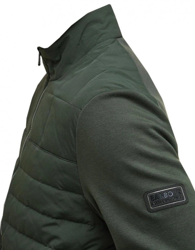 Collins Baffle Sage Quilted Jacket