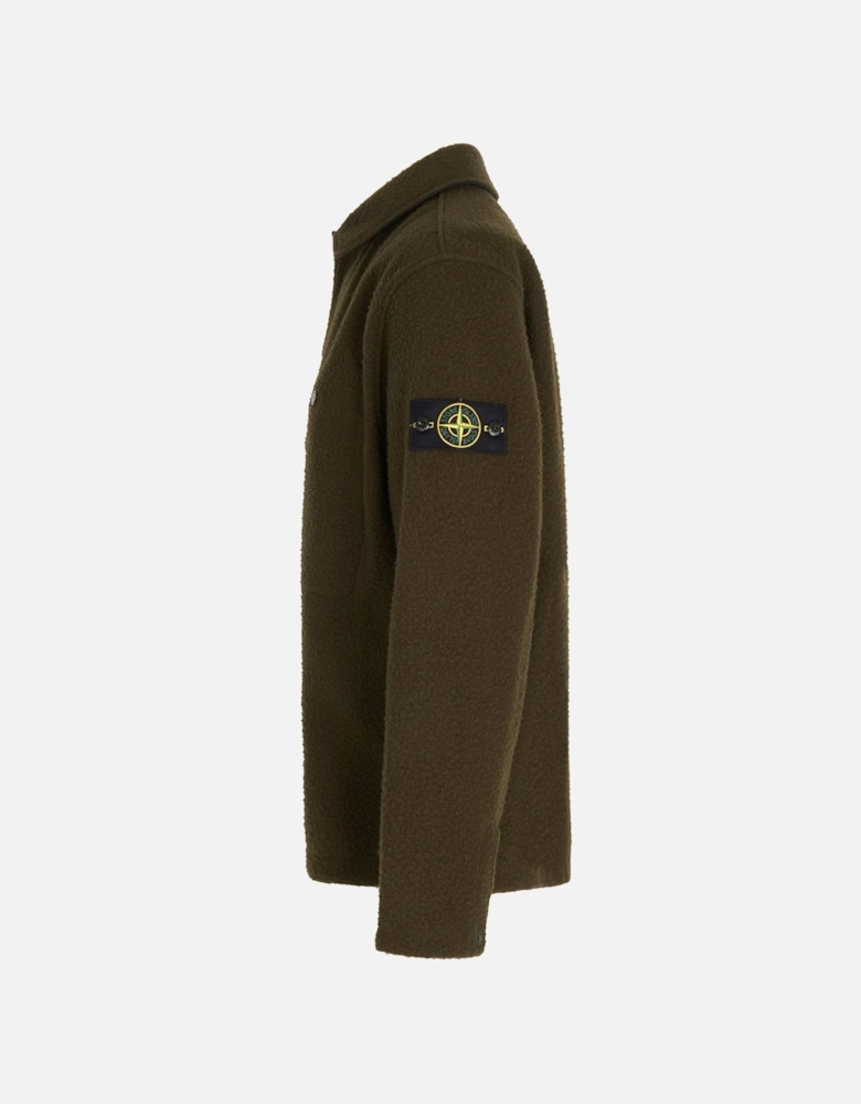 S0214 Compass Badge Overshirt Khaki