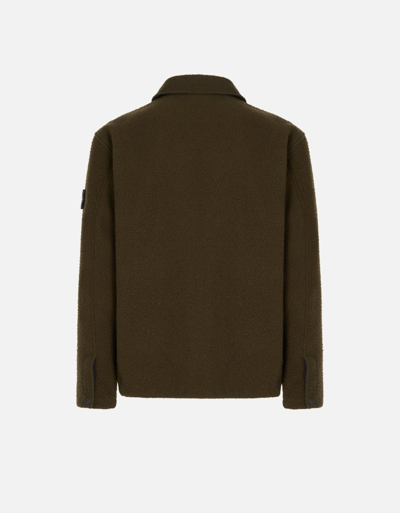 S0214 Compass Badge Overshirt Khaki