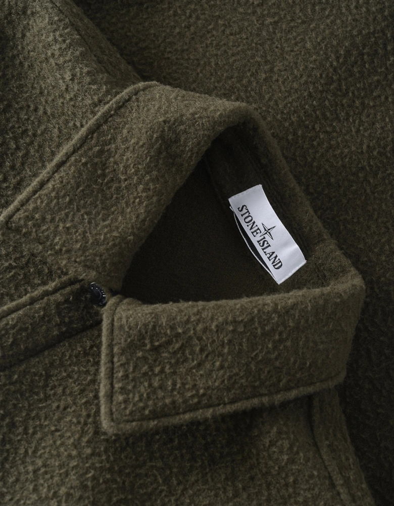 S0214 Compass Badge Overshirt Khaki