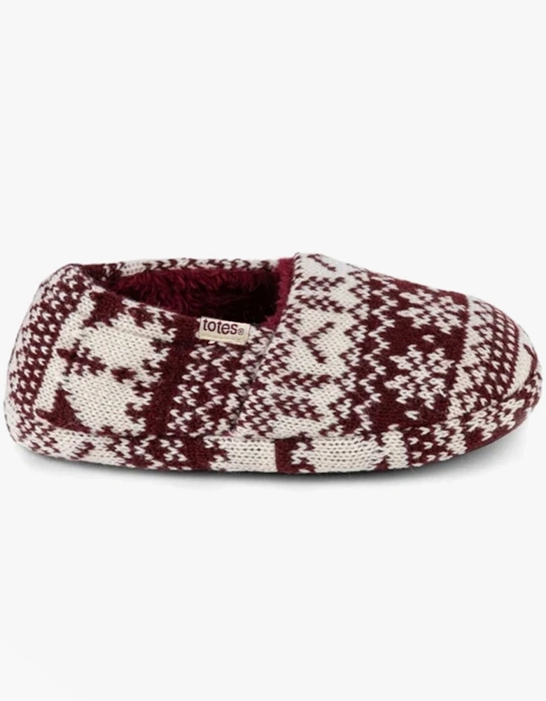 Toasties FAIR ISLE Girls Mule Slippers Multi