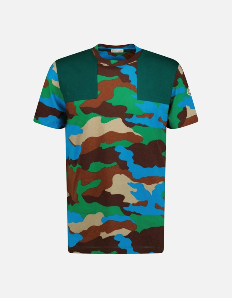 Raised Logo T-Shirt Camo Green