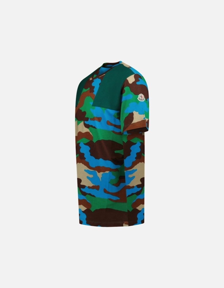 Raised Logo T-Shirt Camo Green