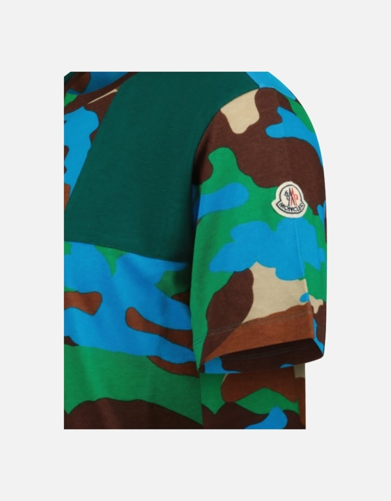Raised Logo T-Shirt Camo Green