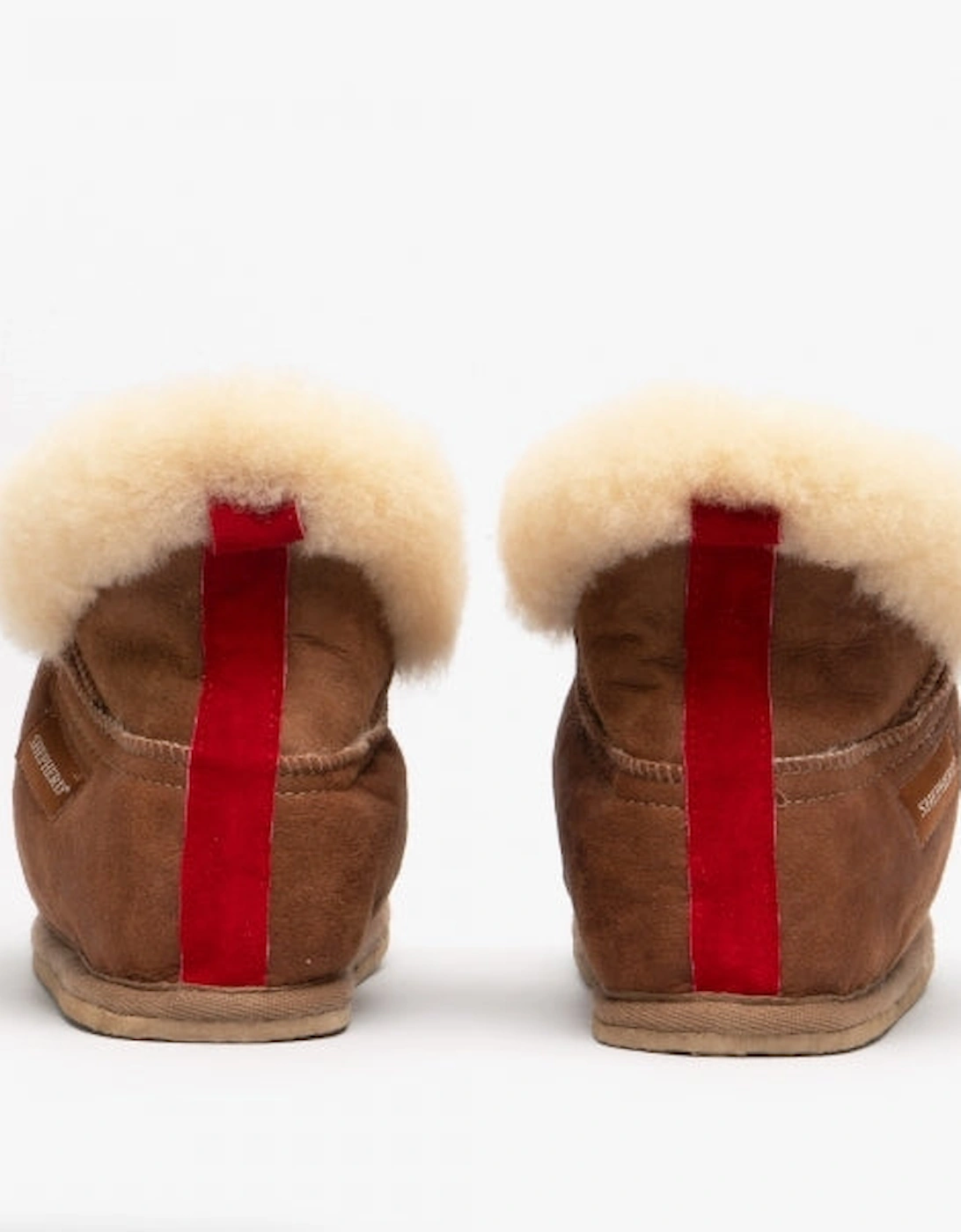 BELLA Womens Sheepskin Slipper Boots Antique/Cognac