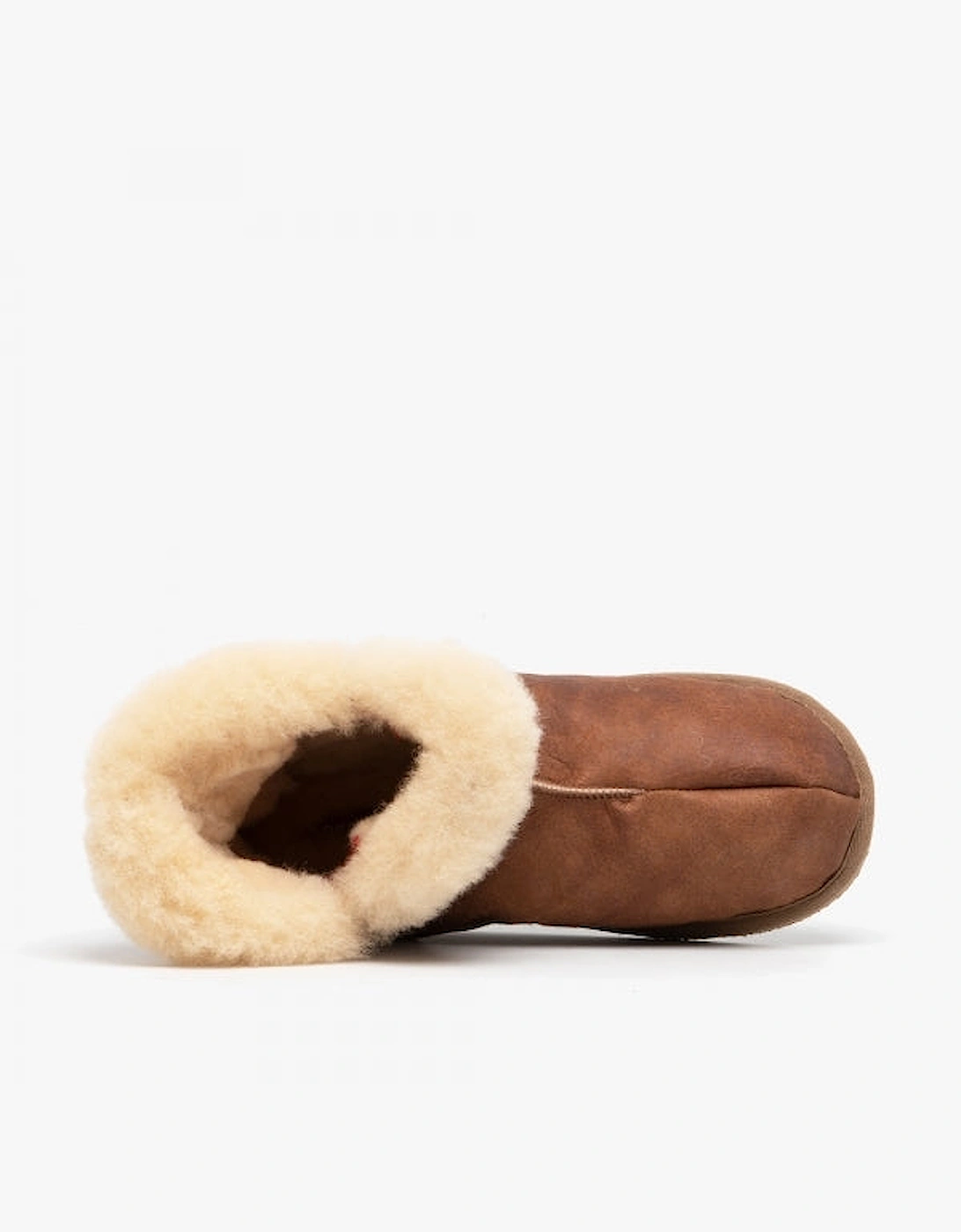 BELLA Womens Sheepskin Slipper Boots Antique/Cognac