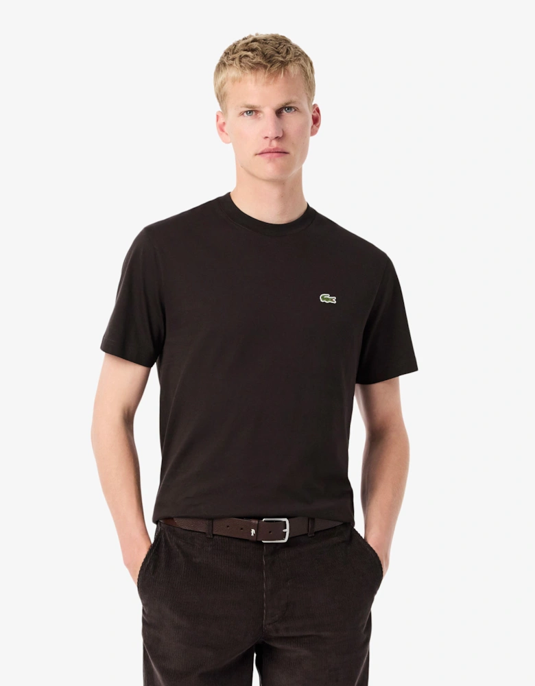 Mens Classic Fit Cotton Jersey T-Shirt - Brown SKB