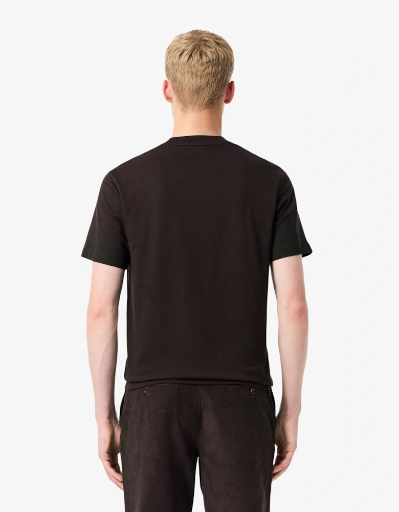 Mens Classic Fit Cotton Jersey T-Shirt - Brown SKB