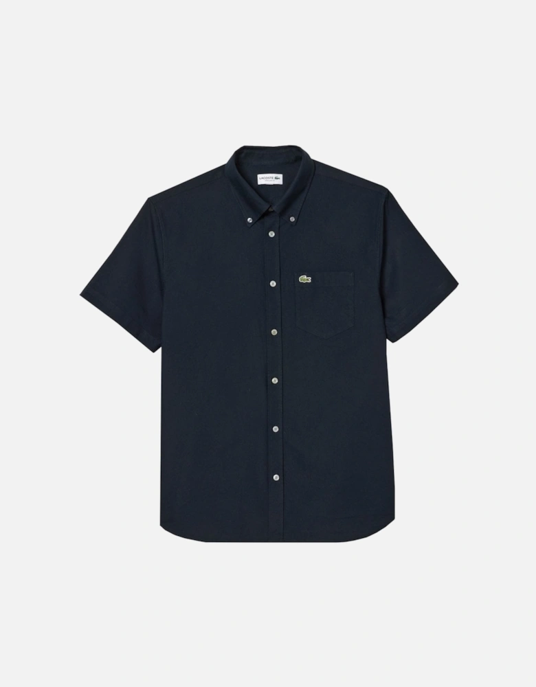 Men's Navy Blue Short Sleeved Shirt