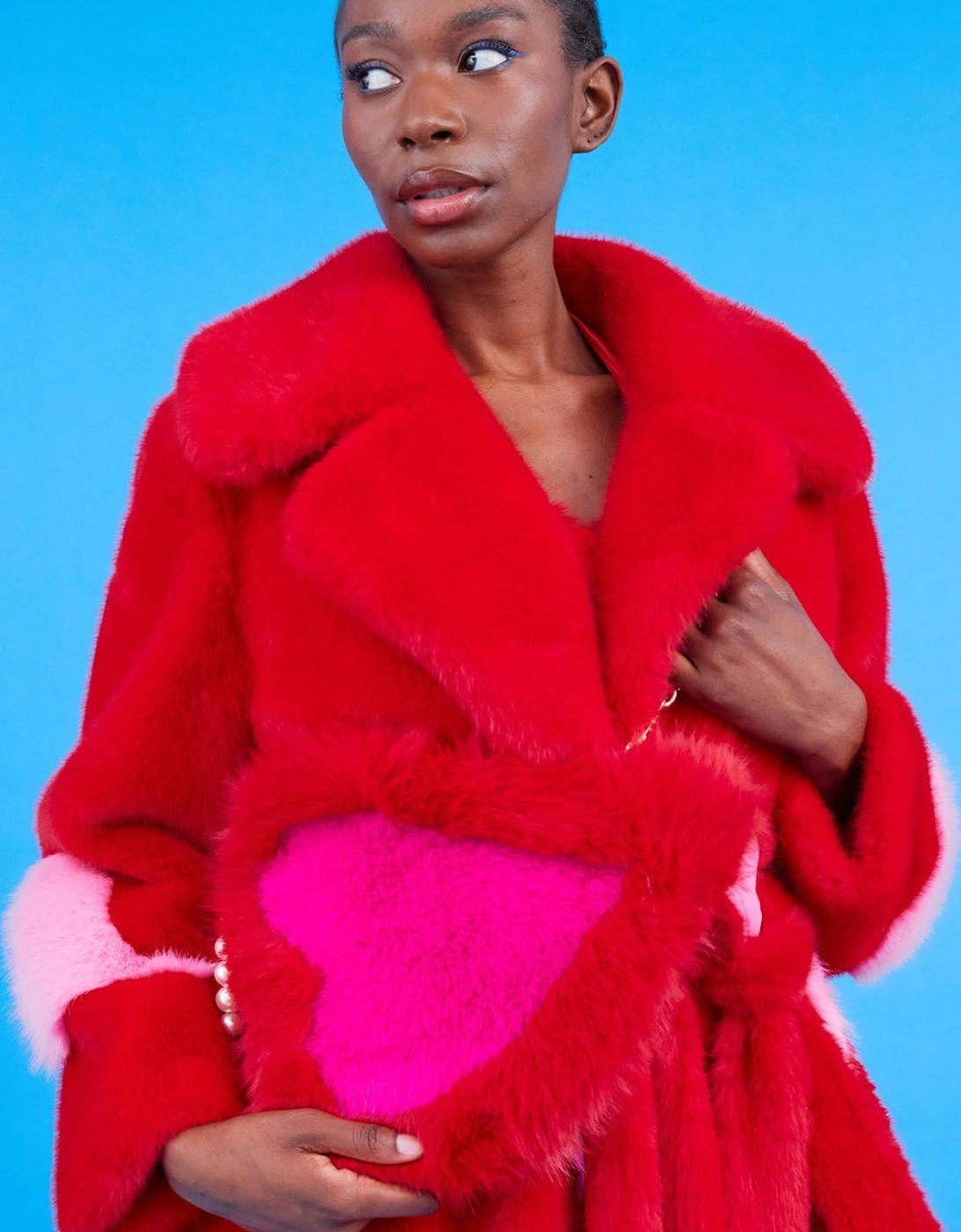 Hand Made Bamboo Faux Fur Love Heart Bag, 2 of 1