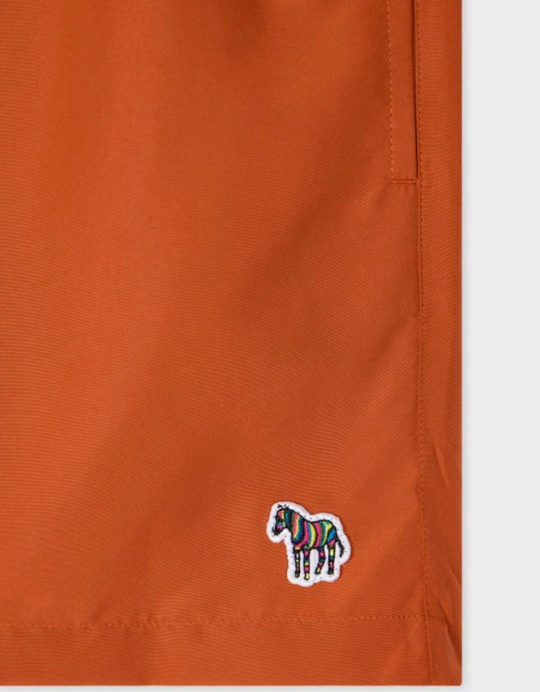 Zebra Swim Shorts, Orange