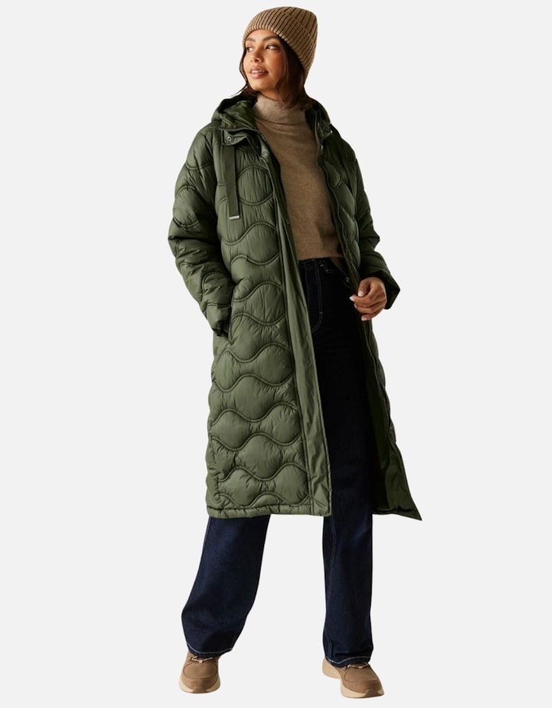 Womens Embrie Longline Water Repellent Padded Jacket